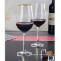 Gold Rim Wine Glasses Gifts Set
